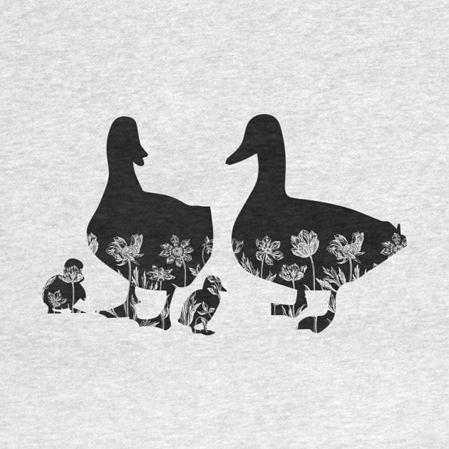 Floral Ducks by RefinedApparelLTD